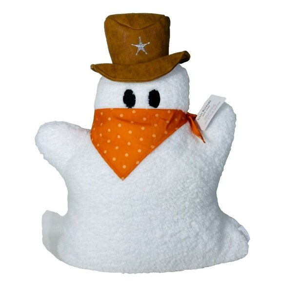 Isaac Mizrahi Cowboy Ghost Decorative Pillow 22" White - Picture 1 of 9